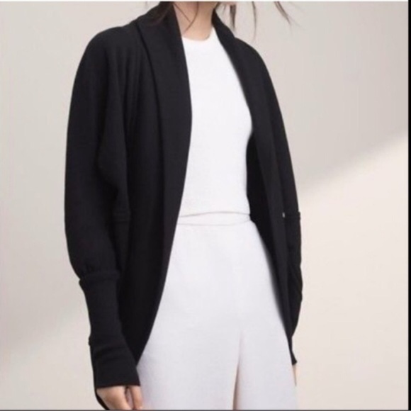 Wilfred Black Studded Open Front Jacket - Picture 3 of 16